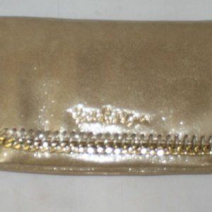 Lilly Pulitzer Crush Clutch Gold Metallic #28578 Gold Hardware Chain Snap NWT